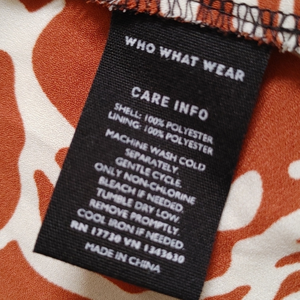 Who What Wear Bold Floral Print Dress S - Picture 10 of 11